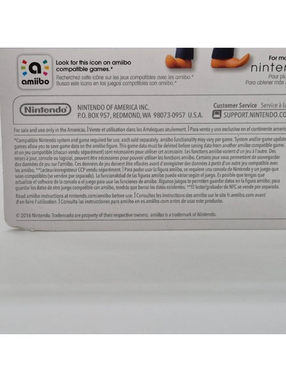 Waluigi amiibo Super Mario Series Nintendo Wii U 3DS New Sealed